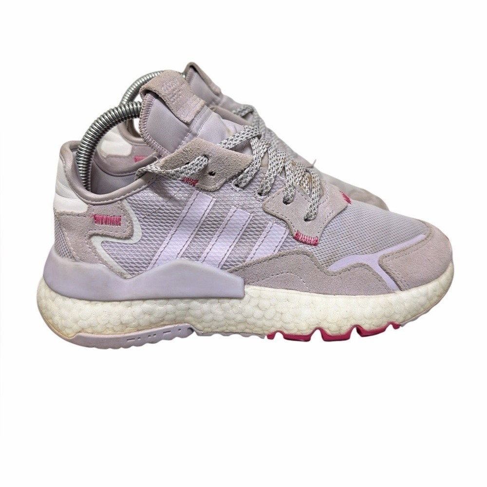 Adidas Sneakers Womens 5.5 Nite Jogger Orchid Tint FV4557 Reflective EUC